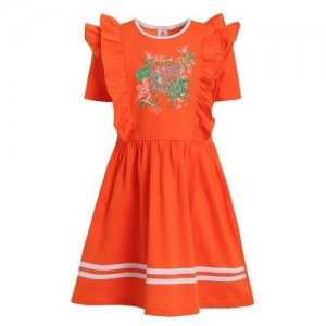 Платье , размер 28, оранжевый Ивашка. Цвет: оранжевый