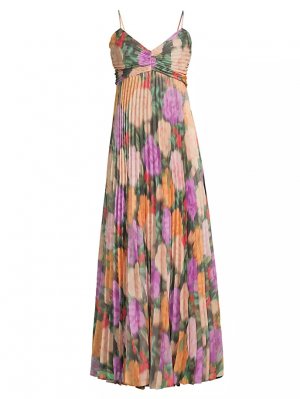 Плиссированное платье с цветочным принтом Hadley , мультиколор Ungaro
