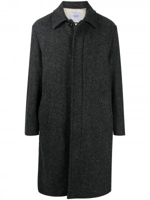 Пальто с потайной застежкой Paltò. Цвет: серый