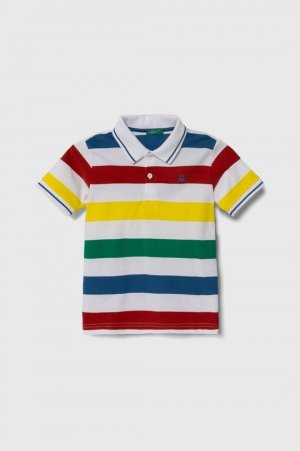 United Colors of Benetton Детская хлопковая рубашка-поло, мультиколор