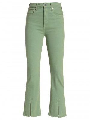 Укороченные расклешенные брюки Mira с разрезом спереди , зеленый Derek Lam 10 Crosby