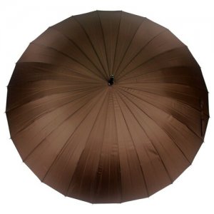 Зонт-трость коричневый Universal. Цвет: коричневый