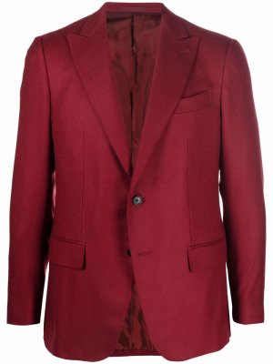 Однобортный пиджак Caruso. Цвет: красный