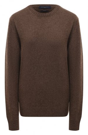 Шерстяной пуловер Daniele Fiesoli. Цвет: коричневый