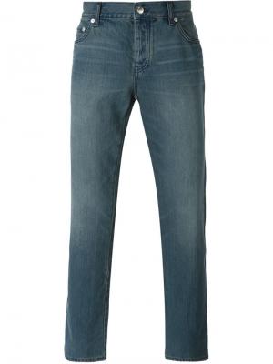 Выбеленные джинсы прямого кроя Blk Dnm. Цвет: синий