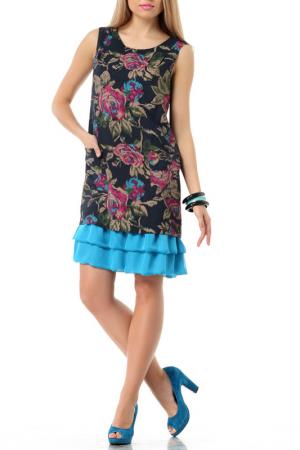 Платье Нино LESYA. Цвет: голубой