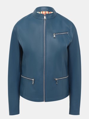 Кожаные куртки ORSA Couture. Цвет: синий