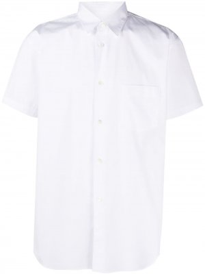 Поплиновая рубашка с короткими рукавами Comme Des Garçons Shirt. Цвет: белый
