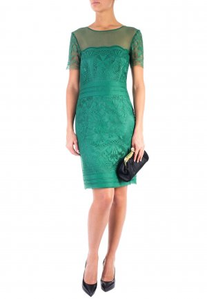 Платье ALBERTA FERRETTI. Цвет: зеленый