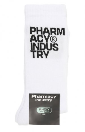 Хлопковые носки Pharmacy Industry. Цвет: белый