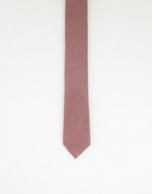 Розовато-лиловый фланелевый галстук -Розовый цвет Gianni Feraud