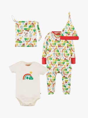 Пижама Baby Happy Days из органического хлопка , мульти Frugi