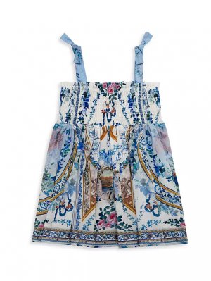 Платье с принтом мозаики для маленьких девочек Camilla, цвет season of the siren CAMILLA