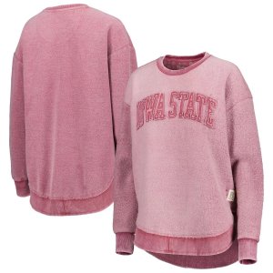 Женский пуловер-свитшот с пончовиллем Cardinal Iowa State Cyclones Pressbox Unbranded