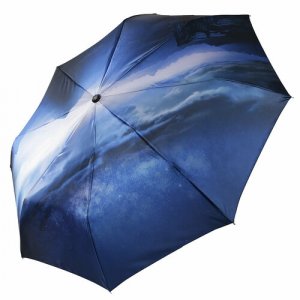 Смарт-зонт , синий FABRETTI. Цвет: синий