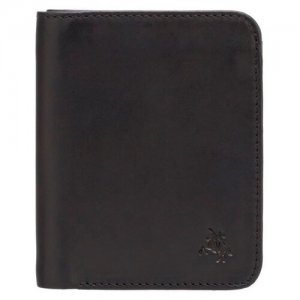 Мужской кожаный бумажник VSL34 Lank Black/Сobalt VVSL34/108 Visconti. Цвет: черный/синий