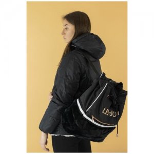 Liu Jo Сумка-рюкзак черная с мехом (U). Цвет: черный
