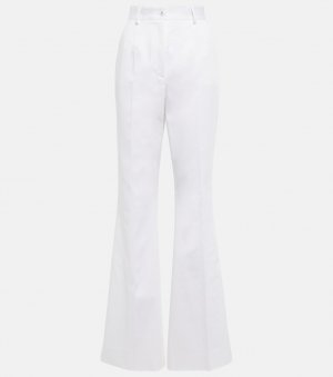 Расклешенные брюки с высокой посадкой DOLCE&GABBANA, белый Dolce&Gabbana