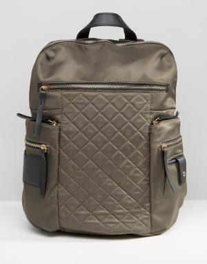 Рюкзак в стиле милитари New Look. Цвет: зеленый