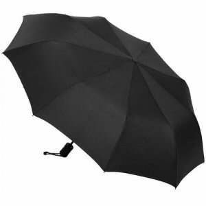 Мини-зонт, черный Diniya. Цвет: черный/черная