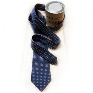 Мужской галстук тёмно-синий в подарочной упаковке KETROY. Цвет: синий