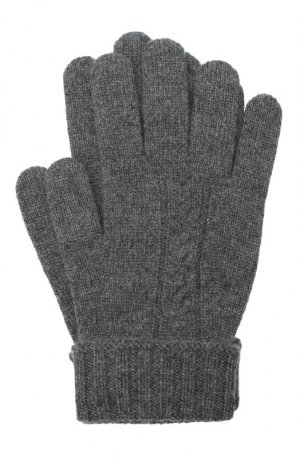 Кашемировые перчатки Loro Piana. Цвет: серый