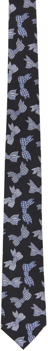 Черный галстук дерби , цвет Black Yohji Yamamoto
