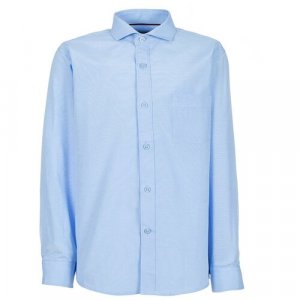 Школьная рубашка , размер 152-158, голубой Tsarevich. Цвет: голубой