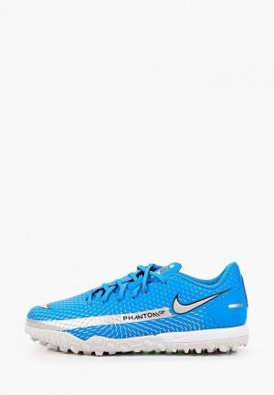 Шиповки Nike JR PHANTOM GT ACADEMY TF. Цвет: синий