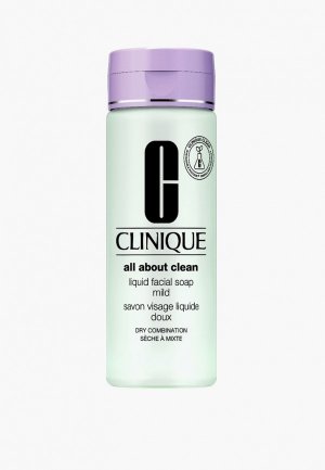 Мыло для лица Clinique Мягкое Liquid Facial Soap Mild 200 мл. Цвет: прозрачный