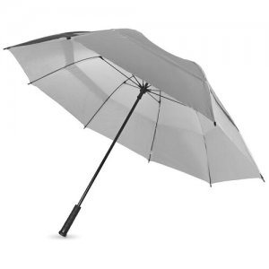 Зонт-трость , серебряный, черный Slazenger