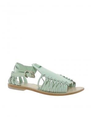 Sol Society Mary May Flat Sandals Sole. Цвет: мятный