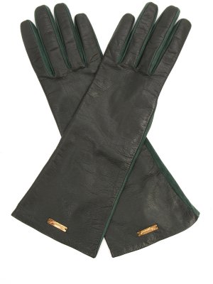 Кожаные перчатки DSQUARED2. Цвет: разноцветный