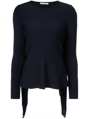 Асимметричный свитер Oscar de la Renta. Цвет: черный