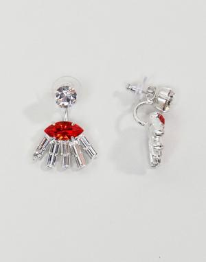 Серьги с кристаллами Swarovski Fatima-Красный Krystal London