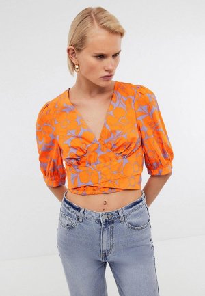 Блуза Baon. Цвет: оранжевый
