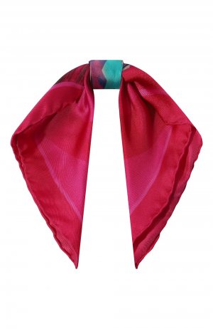 Шелковый платок Giorgio Armani. Цвет: розовый