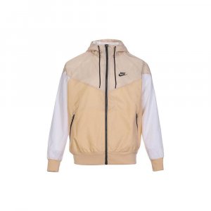 Sportswear Windrunner Training Jacket With Color-Block Logo And Hood Men Outerwear Khaki DA0002-268 Nike