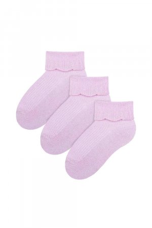 3 пары мягких носков премиум-качества из бамбука для малышей , розовый Steven
