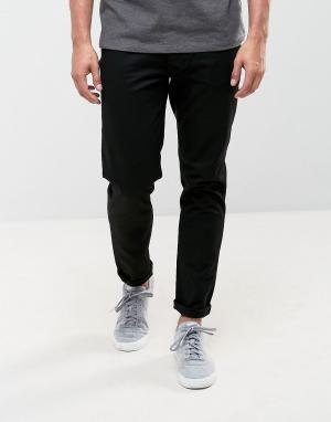 Черные узкие джинсы Saints Row. Цвет: черный