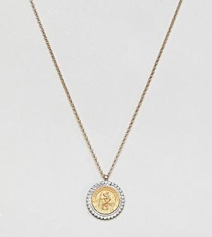 Ожерелье с покрытием золотом и серебром Dogeared. Цвет: золотой