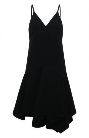 Шерстяное платье Juun.J. Цвет: чёрный
