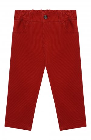 Хлопковые брюки Loro Piana. Цвет: красный