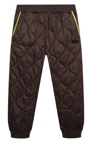 Утепленные брюки Ai Riders. Цвет: коричневый