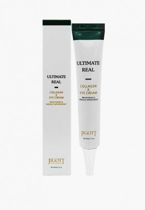 Крем для контура глаз и губ Jigott с коллагеном Ultimate Real Collagen Eye Cream, 50 мл. Цвет: белый