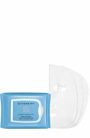 Тканевая маска для экспресс-увлажнения кожи Hydra Sparkling Givenchy. Цвет: бесцветный