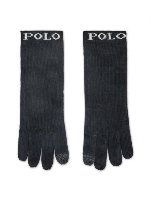 Женские перчатки , черный Polo Ralph Lauren