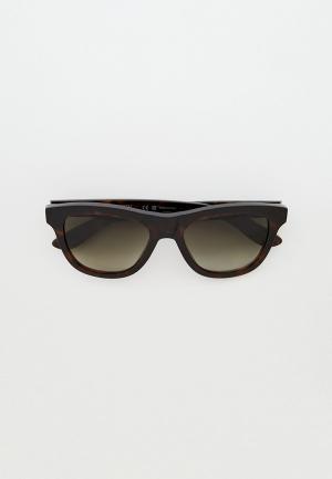 Очки солнцезащитные Alexander McQueen AM0421S 002. Цвет: коричневый