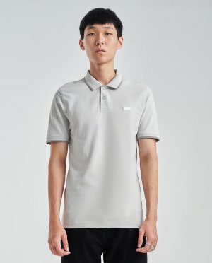 Тонкая мужская рубашка-поло с короткими рукавами Levi's, серый Levi's