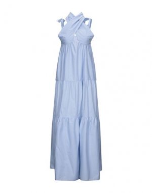 Длинное платье ATINSIGHT by ANDREA TURCHI. Цвет: небесно-голубой
